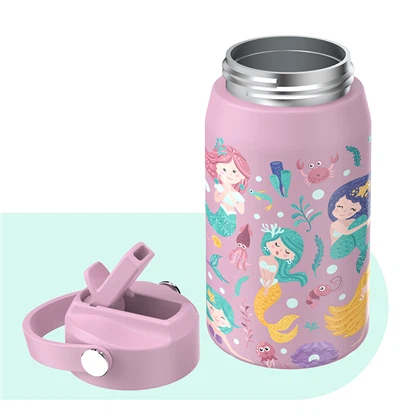 3D Baskı Pembe Çocuk Su Şişesi